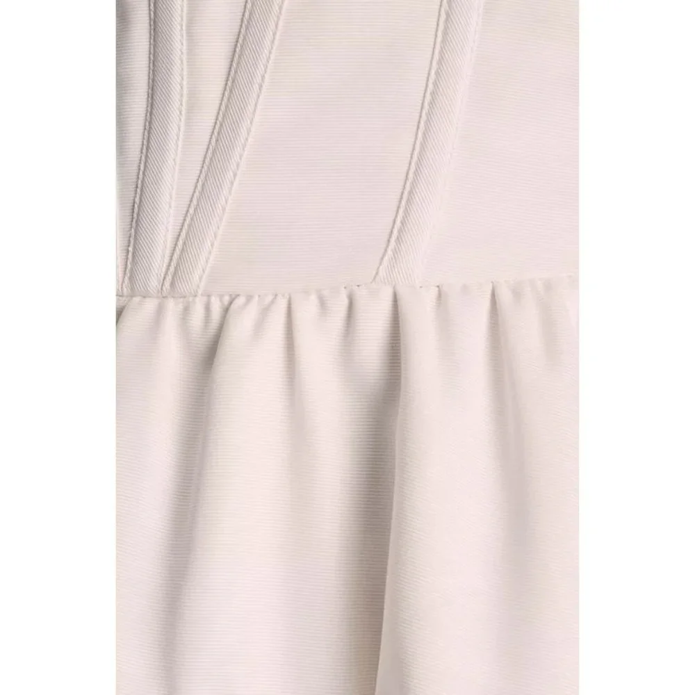 BHLDN Ivory Strapless High-Low Ruffle Bridal Dress - Picture 8 of 8